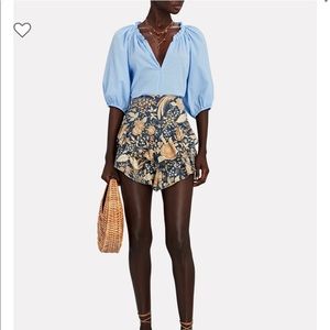 NWT MOTHER Ruffled Floral Mini Skirt from INTERMIX